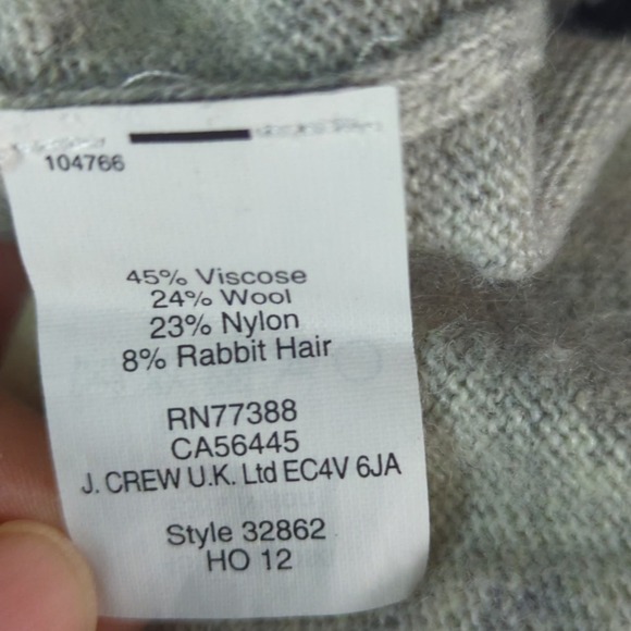 J. Crew Heartbreaker‎ Sweater Womens Gray Heart Print Crew Neck Pullover XS - Picture 6 of 9